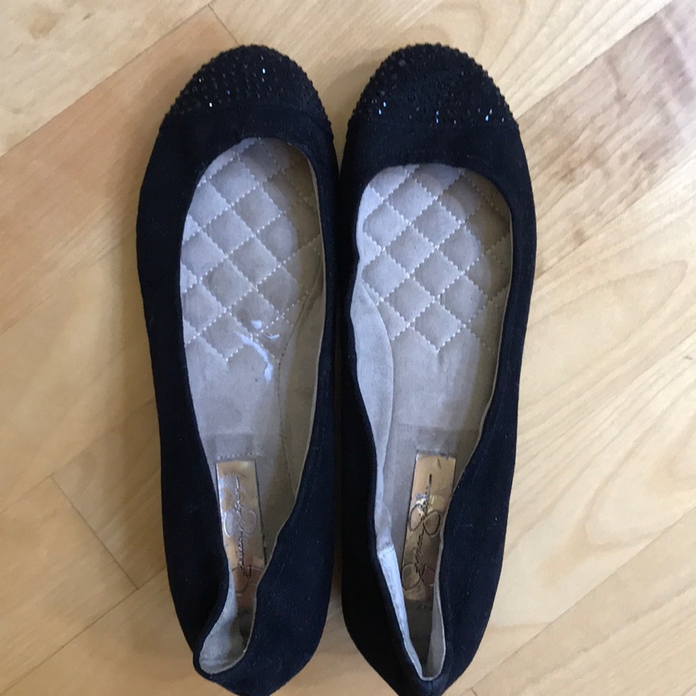 ☀️JESSICA SIMPSN Merrabeth crystal cap ballet flat